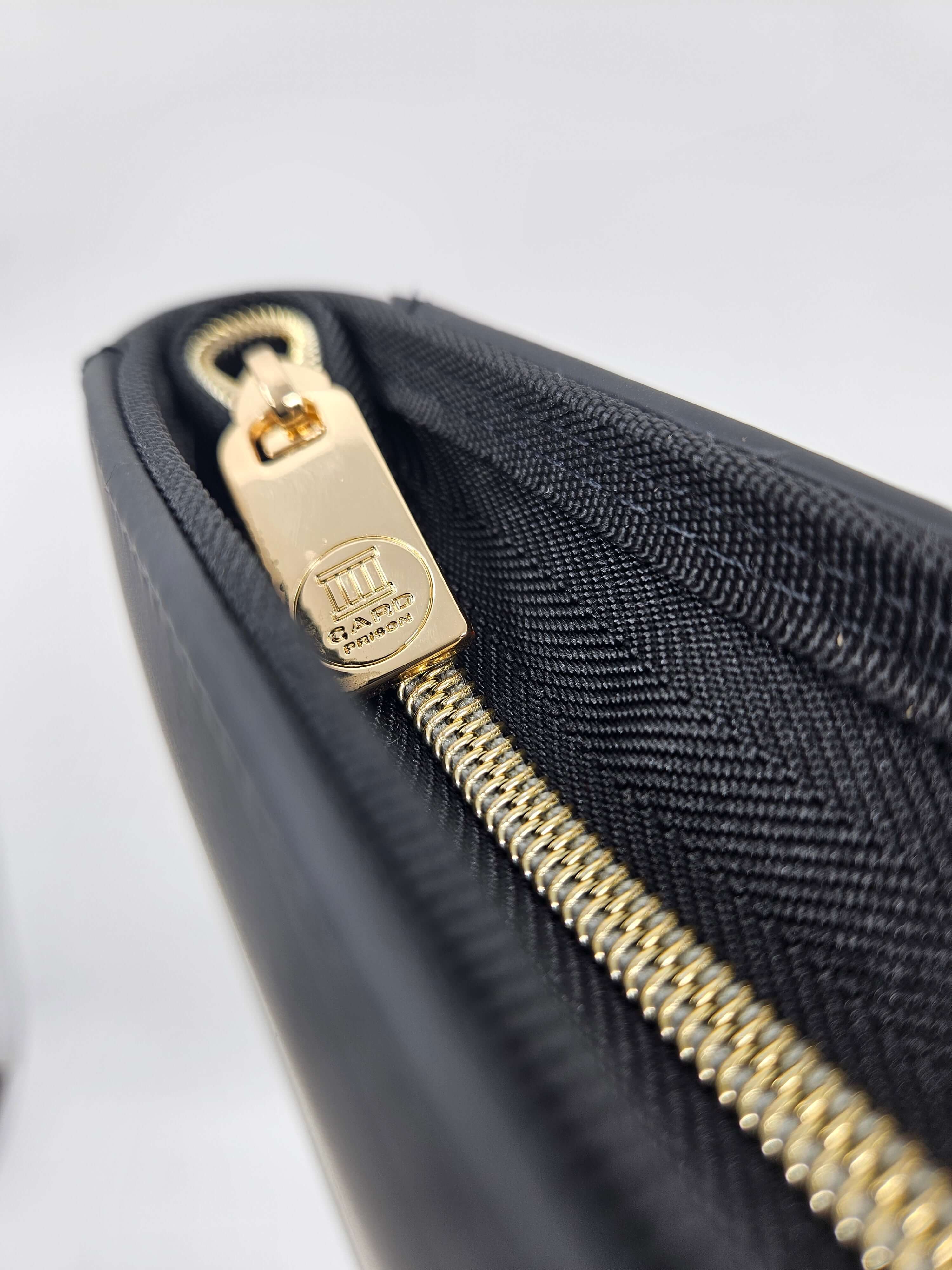 Black Pokemon Binder Gold Zipper