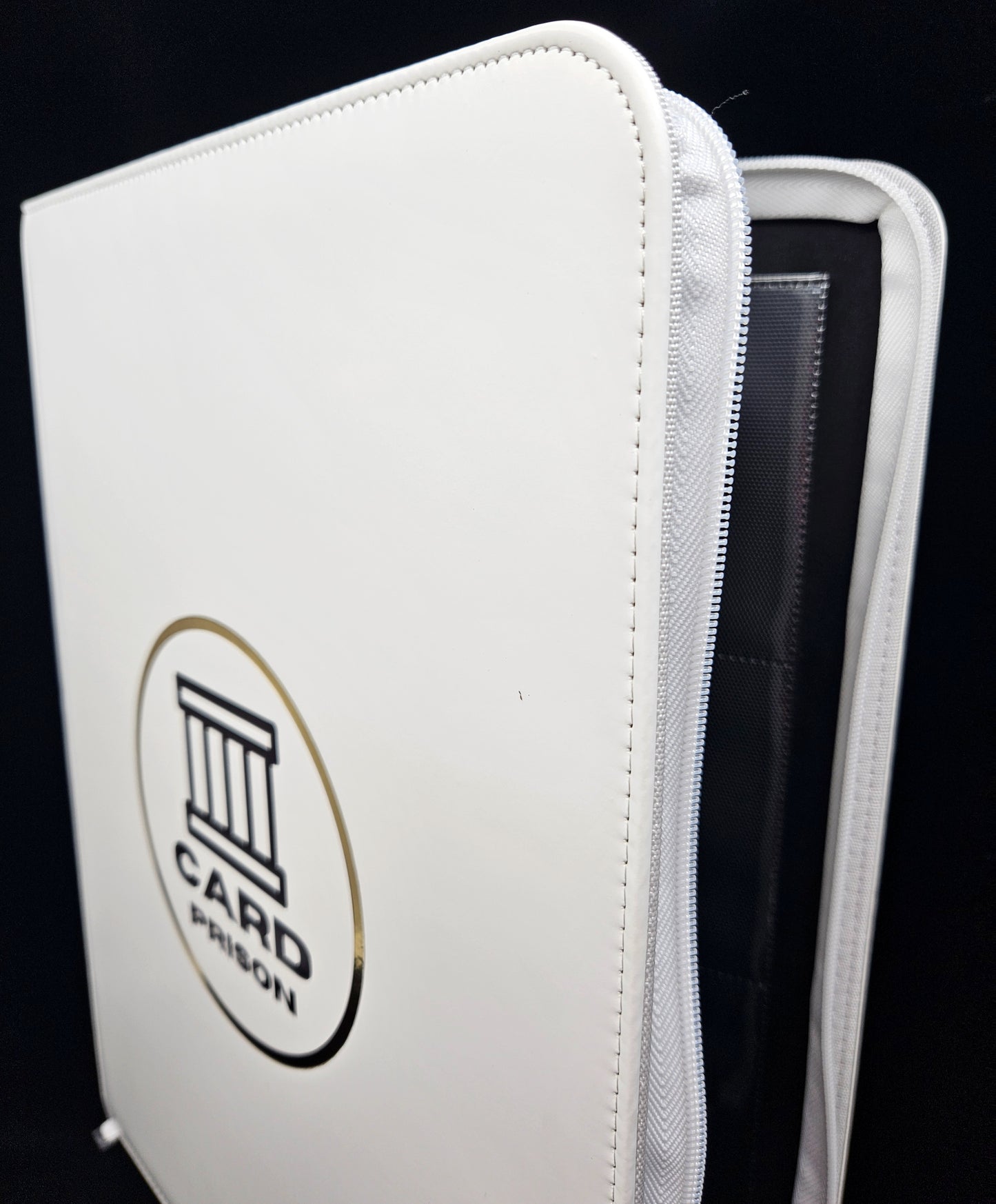 Premium White Pu Leather Pokémon Binder | CardPrison 1.0 Binder